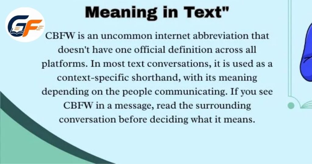 CBFW Full Form in Chat