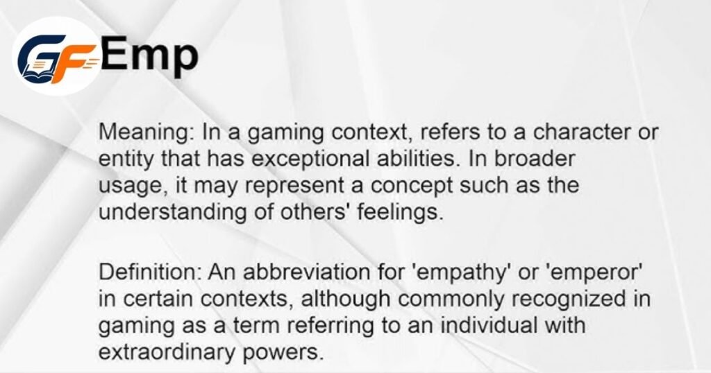 Can EMP Have A Flirty Meaning