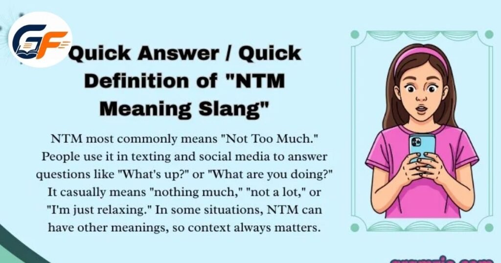 NTM Meaning On Instagram