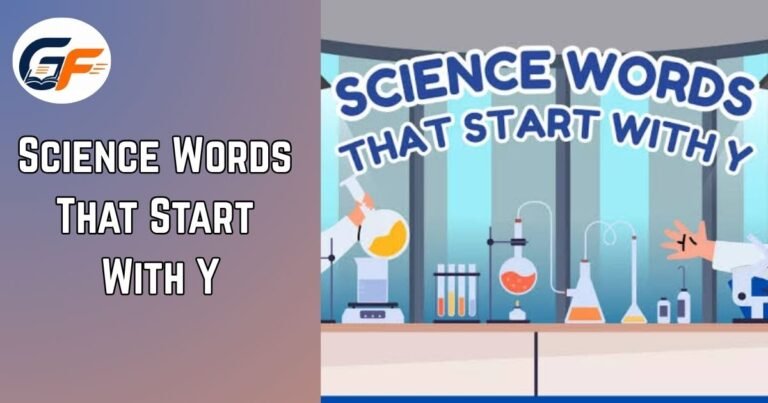 Science Words That Start With Y