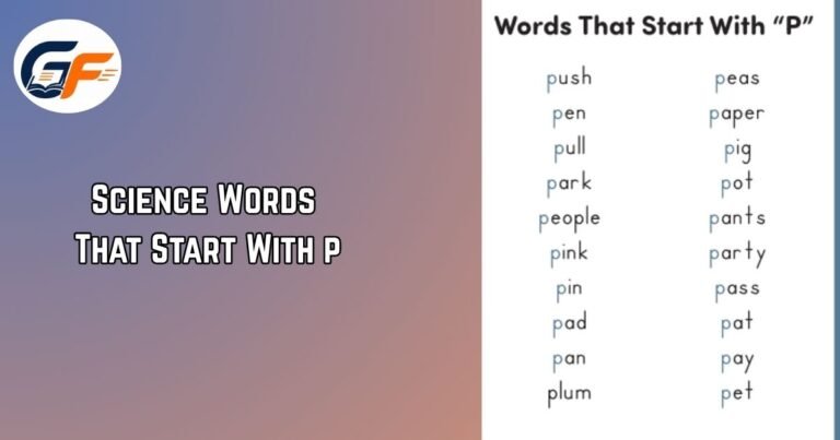 Science Words That Start With P