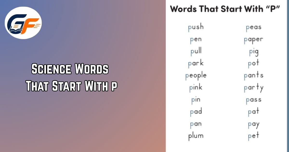Science Words That Start With P